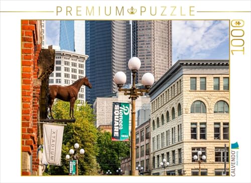 CALVENDO Puzzle Historischer Pioneer Square District in Seattle | 1000 Teile Lege-Größe 64 x 48 cm Foto-Puzzle für glückliche Stunden von CALVENDO