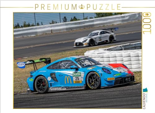 CALVENDO Puzzle Huber Motorsport/Porsche 911 GT3 R | 1000 Teile Lege-Größe 64 x 48 cm Foto-Puzzle für glückliche Stunden von CALVENDO