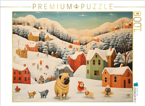 CALVENDO Puzzle Hunde Spielen in Einer Winterlandschaft lustig im Schnee | 1000 Teile Lege-Größe 64 x 48 cm Foto-Puzzle für glückliche Stunden CALVENDO Puzzle Hunde Spielen in Einer Winterlandschaft lustig im Schnee | 1000 Teile Lege-Größe 64 x 48 cm Foto-Puzzle für glückliche Stunden von CALVENDO