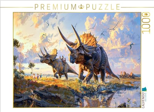 CALVENDO Puzzle Kinder Spielen mit Triceratops Dinosauriern | 1000 Teile Lege-Größe 64 x 48 cm Foto-Puzzle für glückliche Stunden CALVENDO Puzzle Kinder Spielen mit Triceratops Dinosauriern | 1000 Teile Lege-Größe 64 x 48 cm Foto-Puzzle für glückliche Stunden von CALVENDO