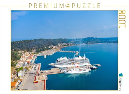 CALVENDO Puzzle Kreuzfahrtschiff im Hafen von Katakolon - Griechenland von Oben | 1000 Teile Lege-Größe 64 x 48 cm Foto-Puzzle für glückliche Stunden CALVENDO Puzzle Kreuzfahrtschiff im Hafen von Katakolon - Griechenland von Oben | 1000 Teile Lege-Größe 64 x 48 cm Foto-Puzzle für glückliche Stunden von CALVENDO