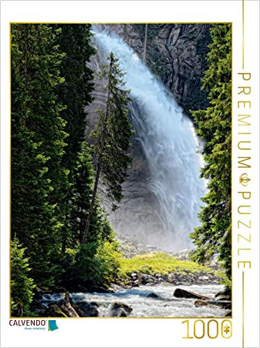 CALVENDO Puzzle Krimmler Wasserfälle im Salzburger Land (Österreich) 1000 Teile Puzzle hoch | 1000 Teile Lege-Größe 48 x 64 cm Foto-Puzzle für glückliche Stunden von CALVENDO