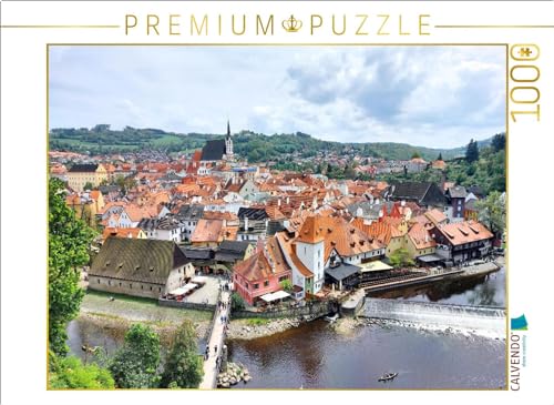 CALVENDO Puzzle Krumau, Cesky Krumlov in Tschechien | 1000 Teile Lege-Größe 64 x 48 cm Foto-Puzzle für glückliche Stunden von CALVENDO