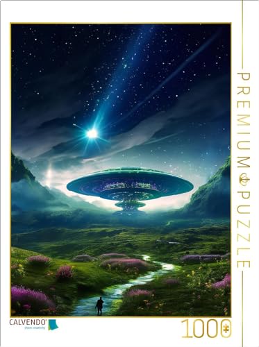 CALVENDO Puzzle Labor in den Bergen - Science Fiction | 1000 Teile Lege-Größe 48 x 64 cm Foto-Puzzle für glückliche Stunden von CALVENDO