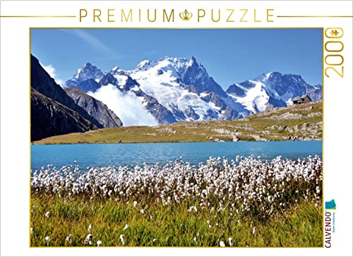 CALVENDO Puzzle Lac du Goléon und die Gletscher der La Meije 2000 Teile Lege-Größe 90 x 67 cm Foto-Puzzle Bild von JF-Fotografie von CALVENDO