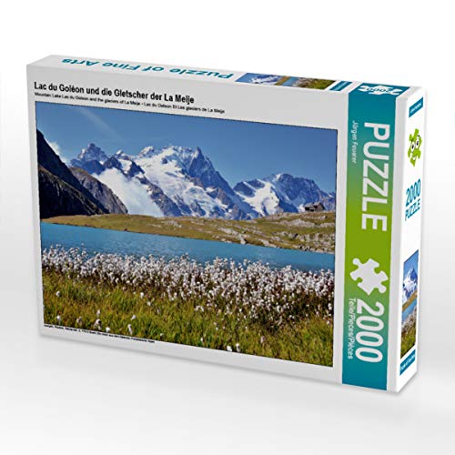 CALVENDO Puzzle Lac du Goléon und die Gletscher der La Meije 2000 Teile Lege-Größe 90 x 67 cm Foto-Puzzle Bild von JF-Fotografie von CALVENDO