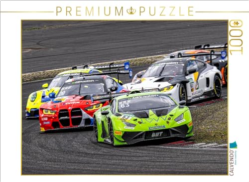 CALVENDO Puzzle Lamborghini Huracán G Evo2, BMW M4 GT3, Porsche 911 GT3 R | 1000 Teile Lege-Größe 64 x 48 cm Foto-Puzzle für glückliche Stunden von CALVENDO