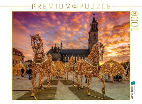 CALVENDO Puzzle Lichterwelt auf dem Domplatz | 1000 Teile Lege-Größe 64 x 48 cm Foto-Puzzle für glückliche Stunden von CALVENDO