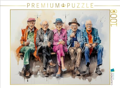 CALVENDO Puzzle Lustige Rentner - Handy dabei | 1000 Teile Lege-Größe 64 x 48 cm Foto-Puzzle für glückliche Stunden CALVENDO Puzzle Lustige Rentner - Handy dabei | 1000 Teile Lege-Größe 64 x 48 cm Foto-Puzzle für glückliche Stunden von CALVENDO