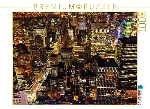 CALVENDO Puzzle Manhattan bei Nacht 1000 Teile Puzzle quer | 1000 Teile Lege-Größe 64 x 48 cm Foto-Puzzle für glückliche Stunden CALVENDO Puzzle Manhattan bei Nacht 1000 Teile Puzzle quer | 1000 Teile Lege-Größe 64 x 48 cm Foto-Puzzle für glückliche Stunden von CALVENDO
