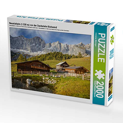 CALVENDO Puzzle Neustattalm (1.530 m) vor der Dachstein-Südwand 2000 Teile Lege-Größe 90 x 67 cm Foto-Puzzle Bild von Christian Müringer von CALVENDO