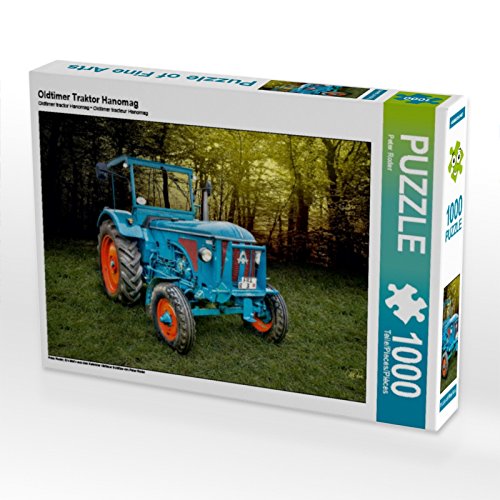 CALVENDO Puzzle Oldtimer Traktor Hanomag 1000 Teile Puzzle quer | 1000 Teile Lege-Größe 64 x 48 cm Foto-Puzzle für glückliche Stunden von CALVENDO