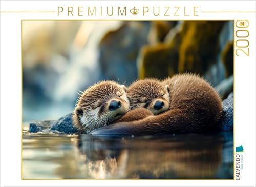 CALVENDO Puzzle Otter | 2000 Teile Lege-Größe 90 x 67 cm Foto-Puzzle für glückliche Stunden von CALVENDO