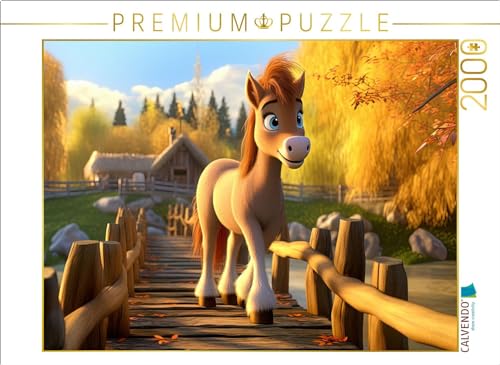 CALVENDO Puzzle Pony Spirit geht spazieren | 1000 Teile Lege-Größe 64 x 48 cm Foto-Puzzle für glückliche Stunden von CALVENDO