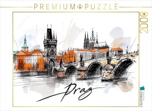 CALVENDO Puzzle Prag | 2000 Teile Lege-Größe 90 x 67 cm Foto-Puzzle für glückliche Stunden von CALVENDO