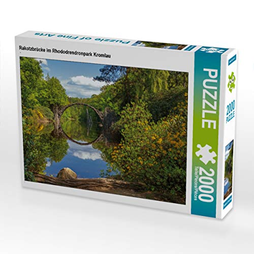 CALVENDO Puzzle Rakotzbrücke im Rhododrendronpark Kromlau 2000 Teile Lege-Größe 90 x 67 cm Foto-Puzzle Bild von wkbilder von CALVENDO