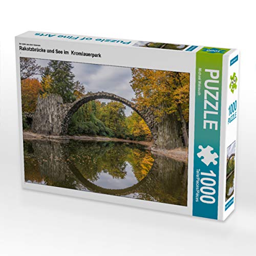 CALVENDO Puzzle Rakotzbrücke und See im Kromlauerpark 1000 Teile Lege-Größe 64 x 48 cm Foto-Puzzle Bild von Michael Weirauch von CALVENDO