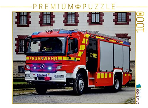 CALVENDO Puzzle Rosenbauer HLF 20 FF Meiningen 1000 Teile Lege-Größe 64 x 48 cm Foto-Puzzle Bild von M. Heinz von CALVENDO