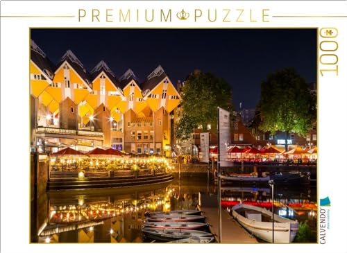 CALVENDO Puzzle Rotterdam Alter Hafen und Kubushäuser bei Nacht | 1000 Teile Lege-Größe 64 x 48 cm Foto-Puzzle für glückliche Stunden CALVENDO Puzzle Rotterdam Alter Hafen und Kubushäuser bei Nacht | 1000 Teile Lege-Größe 64 x 48 cm Foto-Puzzle für glückliche Stunden von CALVENDO