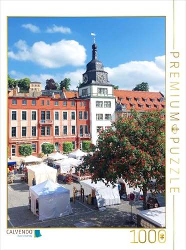 CALVENDO Puzzle Rudolstadt, Blick auf den Marktplatz | 1000 Teile Lege-Größe 48 x 64 cm Foto-Puzzle für glückliche Stunden von CALVENDO