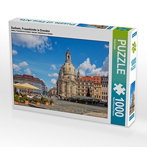 CALVENDO Puzzle Sachsen, Frauenkirche in Dresden 1000 Teile Puzzle quer | 1000 Teile Lege-Größe 64 x 48 cm Foto-Puzzle für glückliche Stunden von CALVENDO