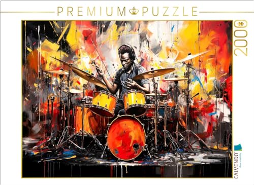 CALVENDO Puzzle Schlagzeug, Musik und kreatives Design beeindruckend vereint | 2000 Teile Lege-Größe 90 x 67 cm Foto-Puzzle für glückliche Stunden von CALVENDO