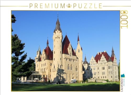 CALVENDO Puzzle Schloss Moschen (Moszna Zamek) im südlichen Polen | 1000 Teile Lege-Größe 64 x 48 cm Foto-Puzzle für glückliche Stunden von CALVENDO