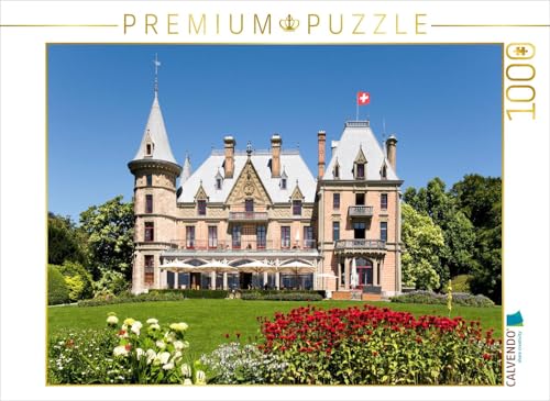 CALVENDO Puzzle Schloss Schadau in Thun (Kanton Bern, Schweiz) | 1000 Teile Lege-Größe 64 x 48 cm Foto-Puzzle für glückliche Stunden von CALVENDO