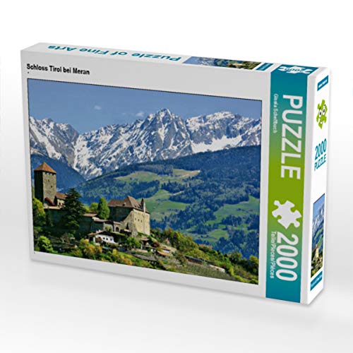 CALVENDO Puzzle Schloss Tirol bei Meran 2000 Teile Puzzle quer | 2000 Teile Lege-Größe 90 x 67 cm Foto-Puzzle für glückliche Stunden von CALVENDO