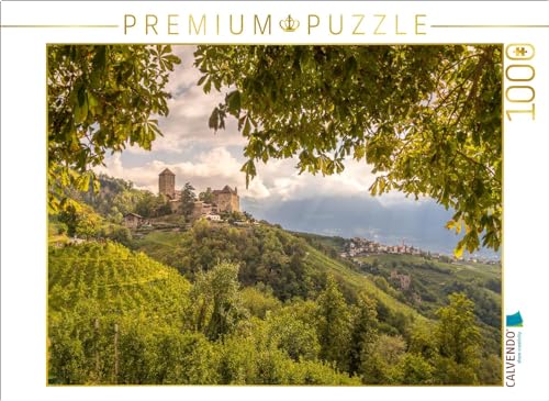 CALVENDO Puzzle Schloss Tirol bei Meran in zauberhaftem Licht | 1000 Teile Lege-Größe 64 x 48 cm Foto-Puzzle für glückliche Stunden von CALVENDO