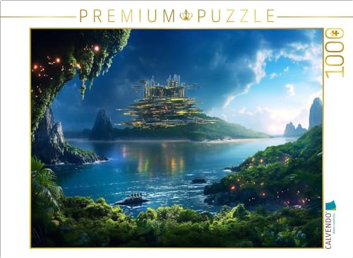 CALVENDO Puzzle Science Fiction - Reise zu fremden Planeten - Refugium | 1000 Teile Lege-Größe 64 x 48 cm Foto-Puzzle für glückliche Stunden von CALVENDO