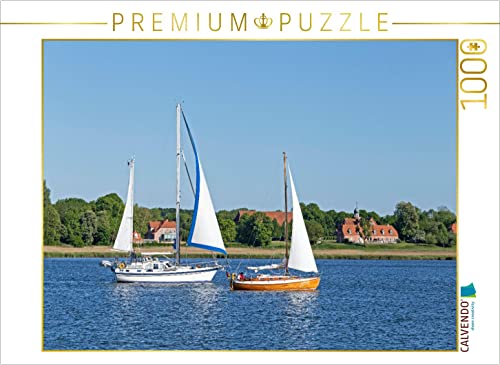 CALVENDO Puzzle Segelboote vor Gut Stubbe - 1000 Teile Foto-Puzzle für glückliche Stunden von CALVENDO