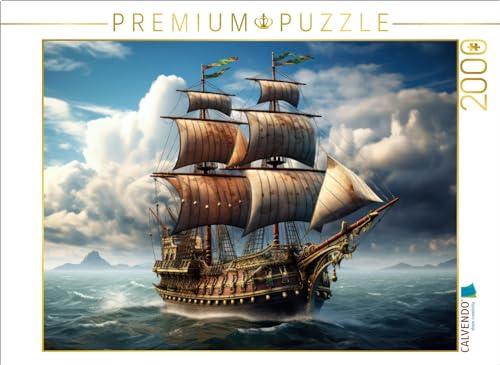 CALVENDO Puzzle Segelschiff auf dem Meer | 2000 Teile Lege-Größe 90 x 67 cm Foto-Puzzle für glückliche Stunden von CALVENDO