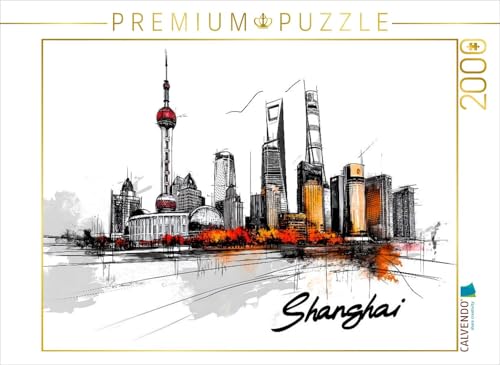 CALVENDO Puzzle Shanghai | 2000 Teile Lege-Größe 90 x 67 cm Foto-Puzzle für glückliche Stunden von CALVENDO