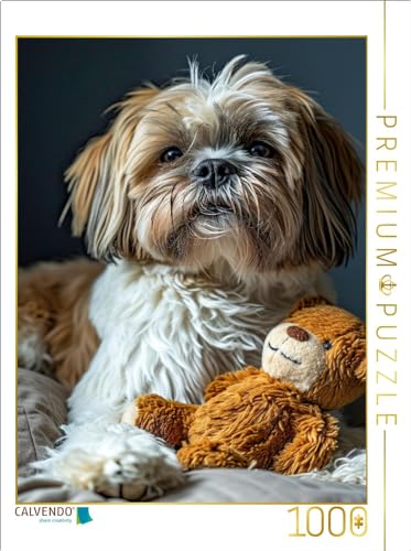 CALVENDO Puzzle Shih Tzu, Mein Lieblingsspielzeug | 1000 Teile Lege-Größe 48 x 64 cm Foto-Puzzle für glückliche Stunden von CALVENDO