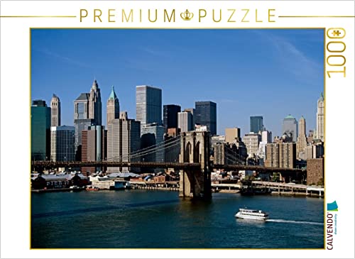 CALVENDO Puzzle Skyline Manhattan, New York, USA 1000 Teile Puzzle quer | 1000 Teile Lege-Größe 64 x 48 cm Foto-Puzzle für glückliche Stunden von CALVENDO