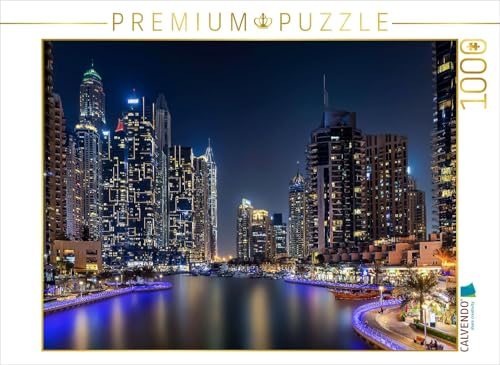 CALVENDO Puzzle Skyline von Dubai Marina - Dubai | 1000 Teile Lege-Größe 64 x 48 cm Foto-Puzzle für glückliche Stunden von CALVENDO