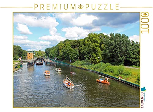 CALVENDO Puzzle Sommer an der Havel-Schleuse in Berlin 1000 Teile Lege-Größe 64 x 48 cm Foto-Puzzle Bild von Konstanze Junghanns von CALVENDO