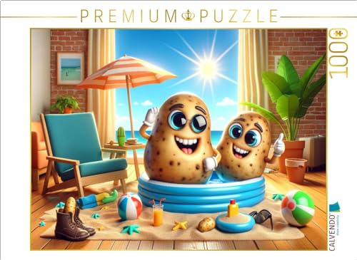 CALVENDO Puzzle Sommerspaß im Wohnzimmer: Kartoffeln im Planschbecken | 1000 Teile Lege-Größe 64 x 48 cm Foto-Puzzle für glückliche Stunden CALVENDO Puzzle Sommerspaß im Wohnzimmer: Kartoffeln im Planschbecken | 1000 Teile Lege-Größe 64 x 48 cm Foto-Puzzle für glückliche Stunden von CALVENDO