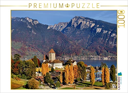 CALVENDO Puzzle Spiez, Berner Oberland, Schweiz 1000 Teile Puzzle quer | 1000 Teile Lege-Größe 64 x 48 cm Foto-Puzzle für glückliche Stunden von CALVENDO