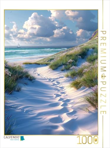 CALVENDO Puzzle Spuren ans Meer | 1000 Teile Lege-Größe 48 x 64 cm Foto-Puzzle für glückliche Stunden von CALVENDO