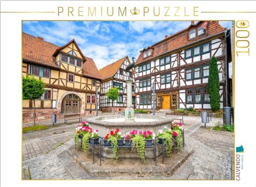 CALVENDO Puzzle Storchenbrunnen Gerstungen | 1000 Teile Lege-Größe 64 x 48 cm Foto-Puzzle für glückliche Stunden von CALVENDO