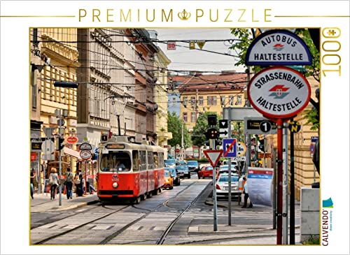 CALVENDO Puzzle Straßenbahn 1000 Teile Puzzle quer | 1000 Teile Lege-Größe 64 x 48 cm Foto-Puzzle für glückliche Stunden von CALVENDO