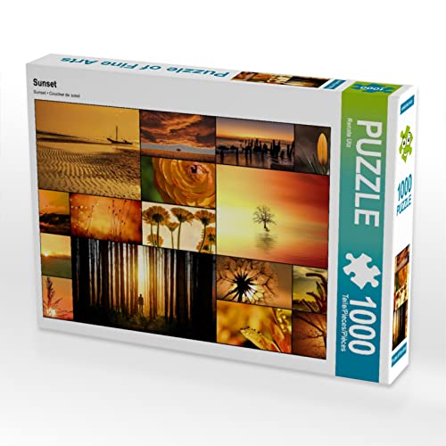 CALVENDO Puzzle Sunset 1000 Teile Lege-Größe 64 x 48 cm Foto-Puzzle Bild von Renate Bleicher von CALVENDO