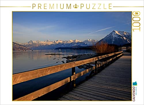 CALVENDO Puzzle Thunersee, Berner Oberland, Schweiz 1000 Teile Puzzle quer | 1000 Teile Lege-Größe 64 x 48 cm Foto-Puzzle für glückliche Stunden von CALVENDO