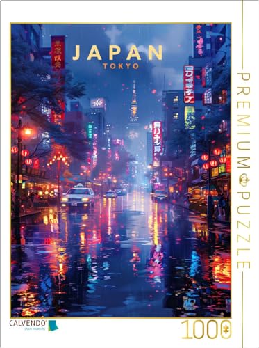 CALVENDO Puzzle Tokyo bei Nacht | 1000 Teile Lege-Größe 48 x 64 cm Foto-Puzzle für glückliche Stunden von CALVENDO