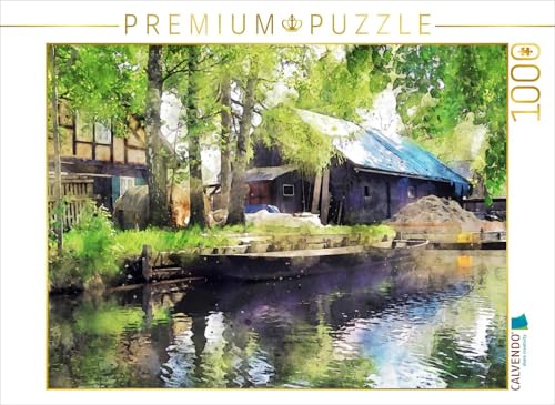 CALVENDO Puzzle Traditioneller Hof im Spreewald. Lastenkahn im Wasser. 1000 Teile Puzzle quer | Lege-Größe cm Foto-Puzzle für glückliche Stunden CALVENDO Puzzle Traditioneller Hof im Spreewald. Lastenkahn im Wasser. 1000 Teile Puzzle quer | Lege-Größe cm Foto-Puzzle für glückliche Stunden von CALVENDO