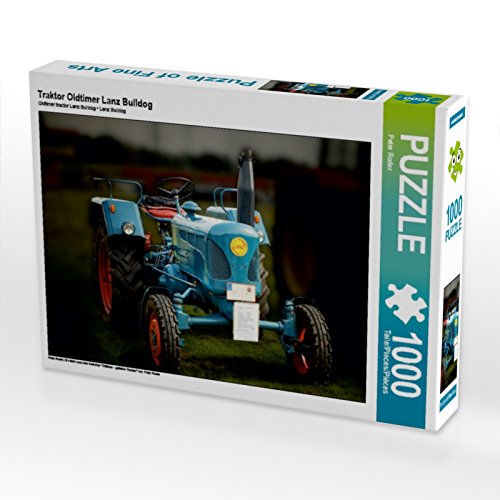 CALVENDO Puzzle Traktor Oldtimer Lanz Bulldog 1000 Teile Puzzle quer | 1000 Teile Lege-Größe 64 x 48 cm Foto-Puzzle für glückliche Stunden von CALVENDO