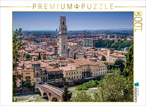 CALVENDO Puzzle Verona Blick über die Altstadt 1000 Teile Puzzle quer | 1000 Teile Lege-Größe 64 x 48 cm Foto-Puzzle für glückliche Stunden von CALVENDO