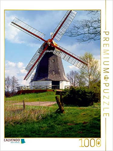 CALVENDO Puzzle Windmühle in Worpswede, Teufelsmoor 1000 Teile Lege-Größe 48 x 64 cm Foto-Puzzle Bild von Lothar Reupert Reupert, Lothar von CALVENDO